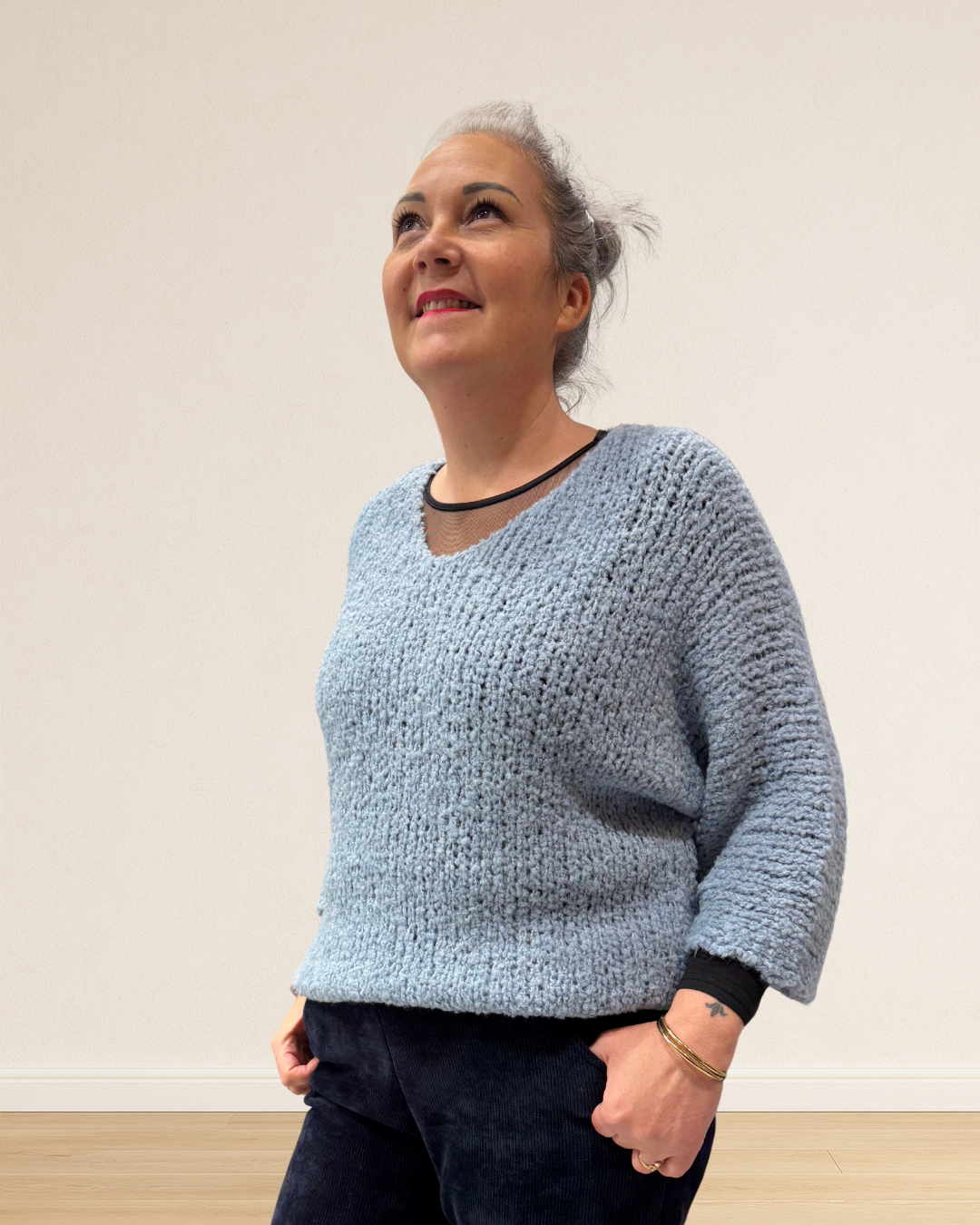 pull effet peluche femme tendance