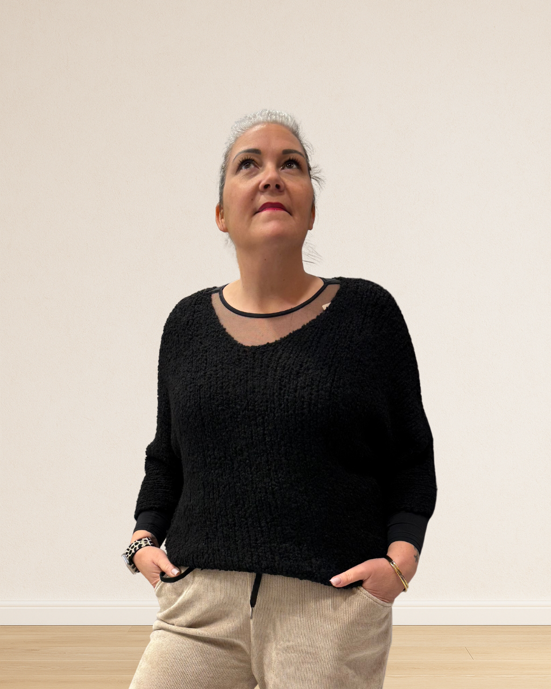 pull femme doux chaud coupe confort