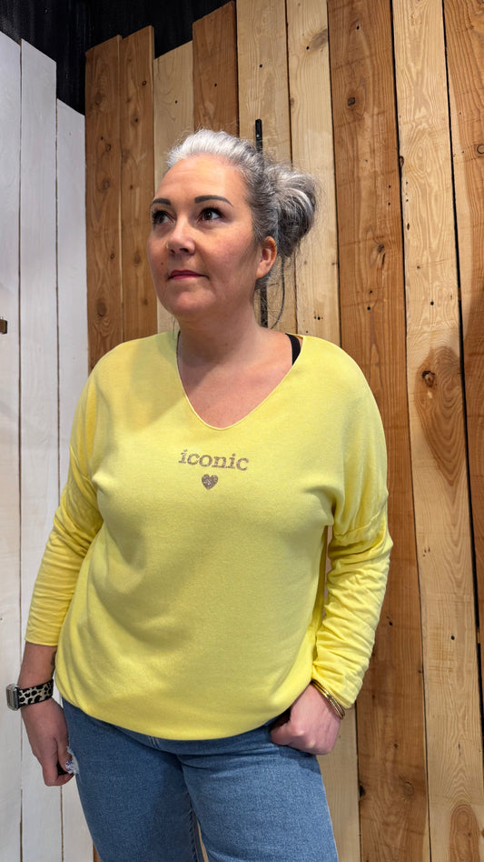 pull printemps jaune pastel idéal avec jeans 