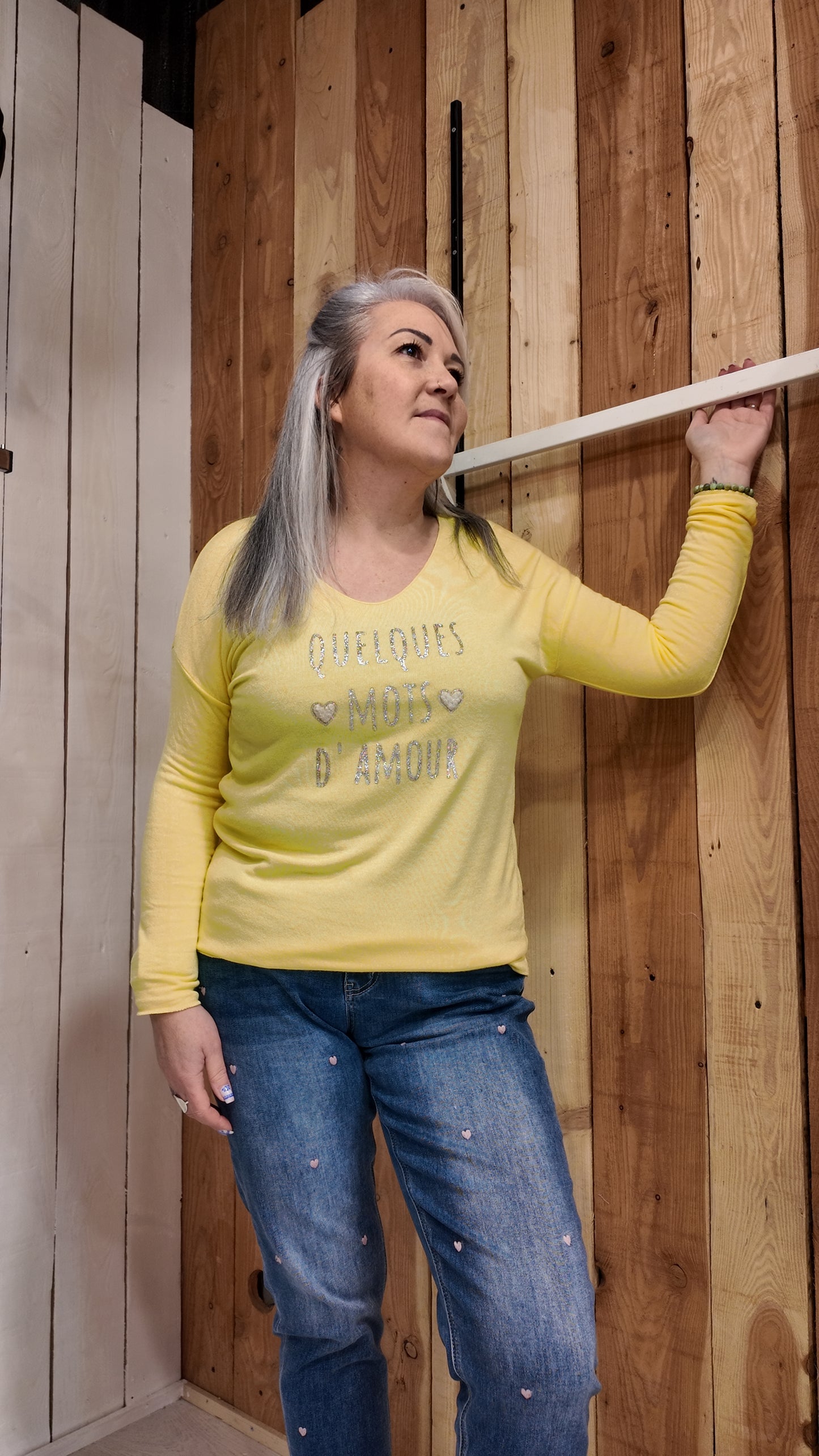 pull quelques mots d’amour
fabrication italienne femme