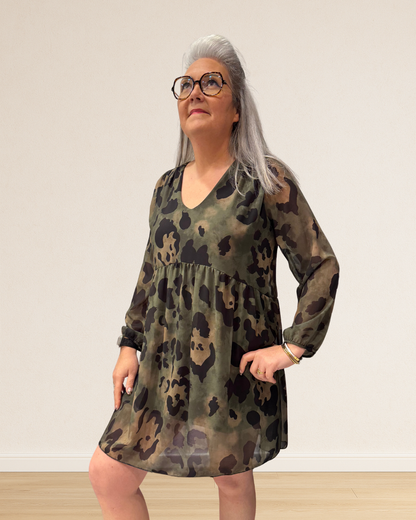 robe fluide imprimé animal femme