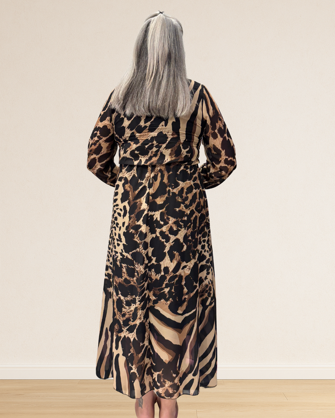 robe longue léopard femme chic elle style 