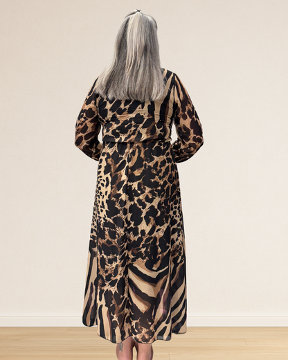 robe longue léopard femme chic elle style 