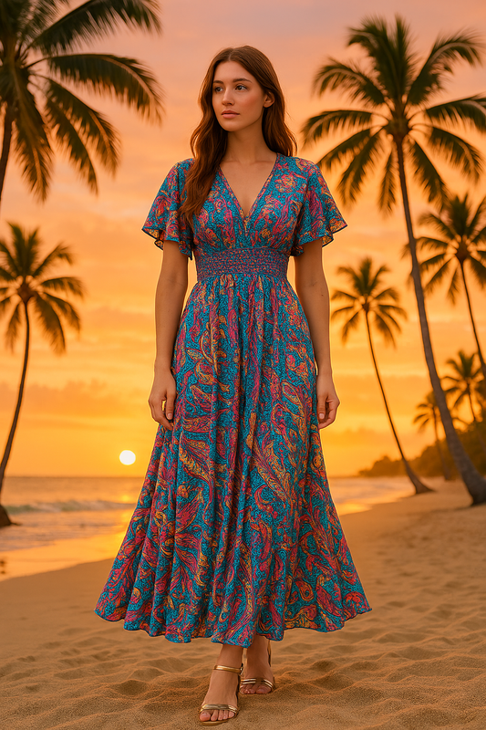 robe indienne petites manches 