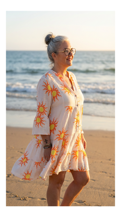 robe soleil fluo orange