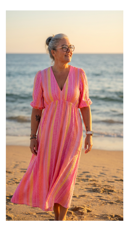 robe gaze de coton 
longue fluide été confort
bohème femme