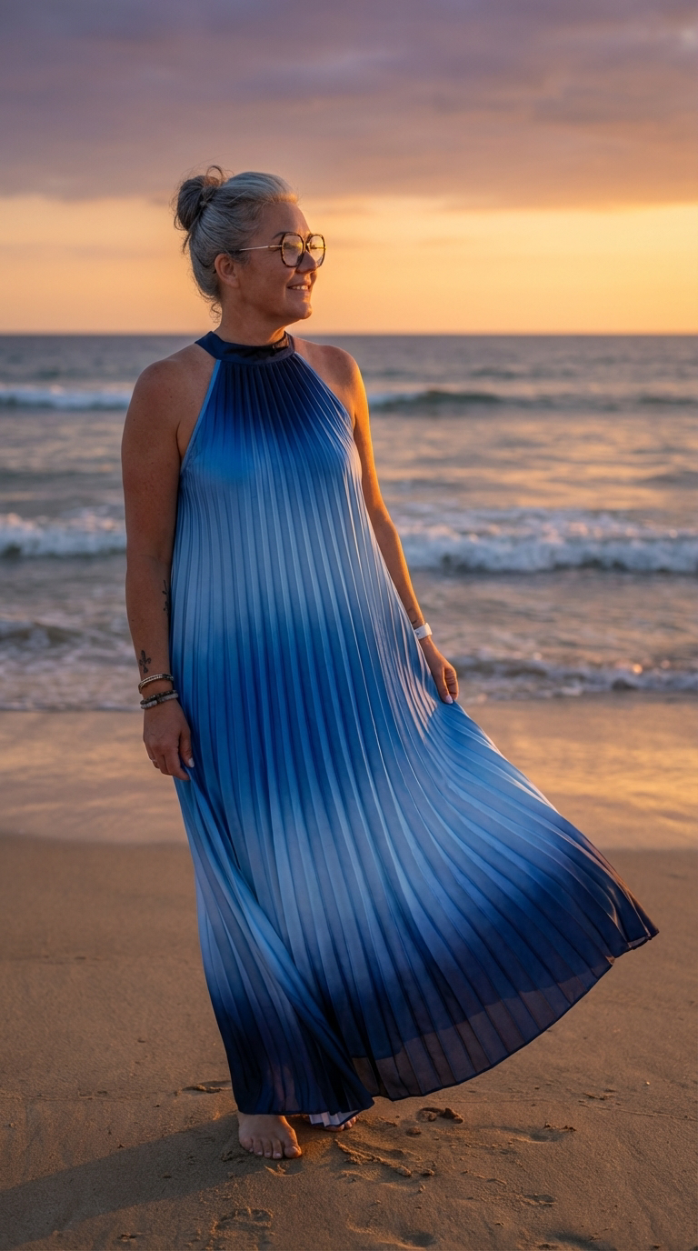 robe dégradé femme  soirée été