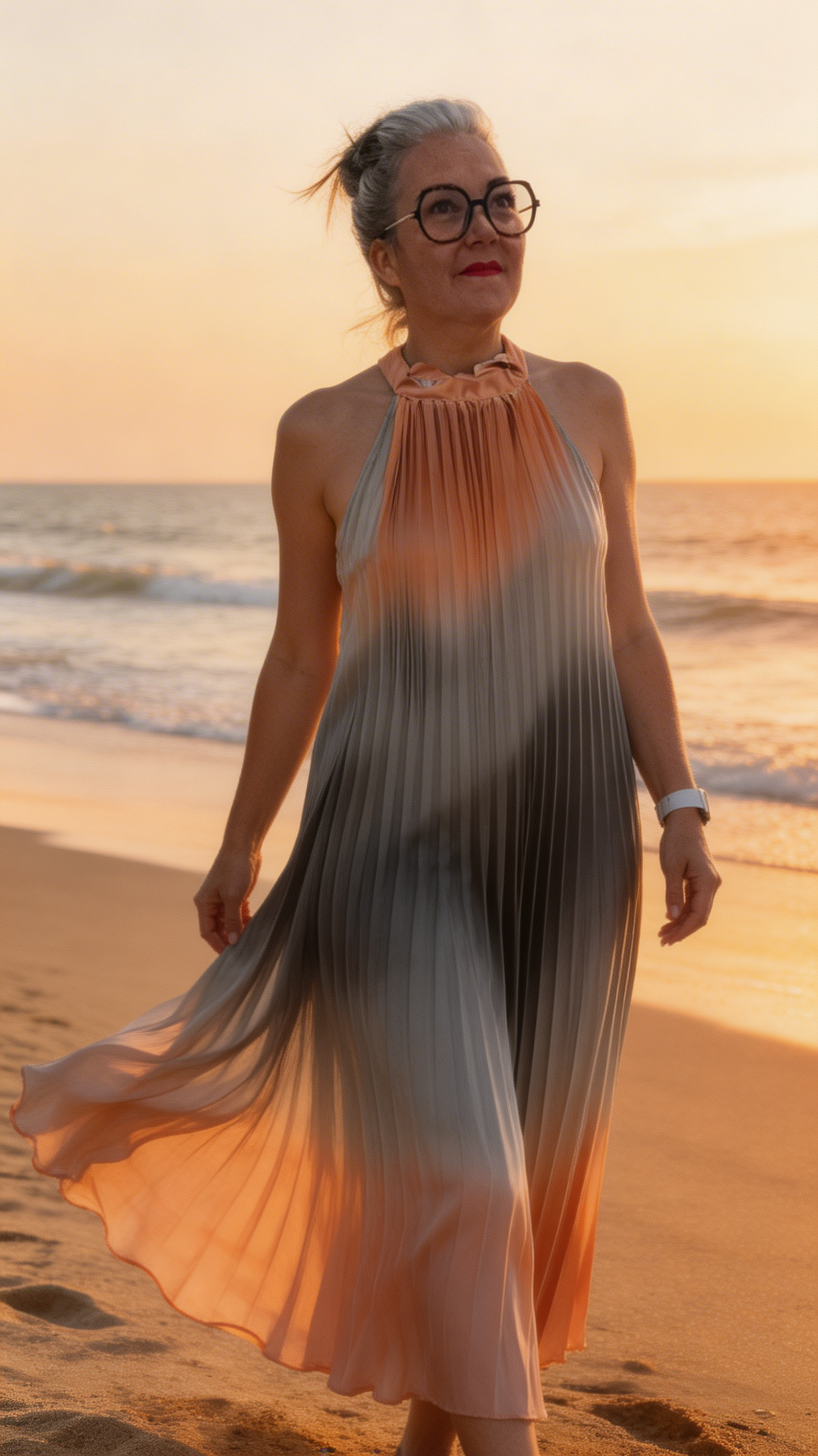 robe longue plissée été
fluide femme
bohème chic