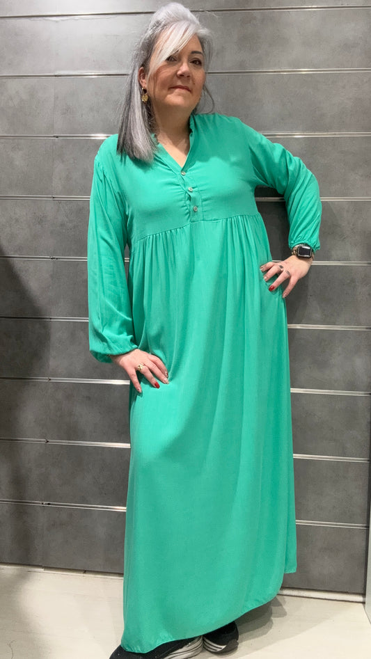 Robe longue en coton femme