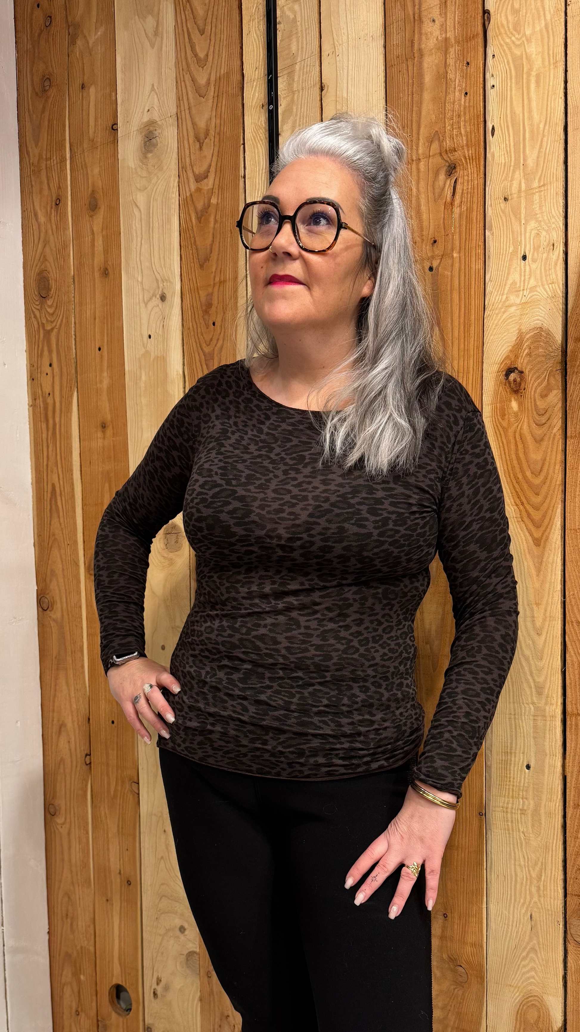 sous vêtements léopard chocolat