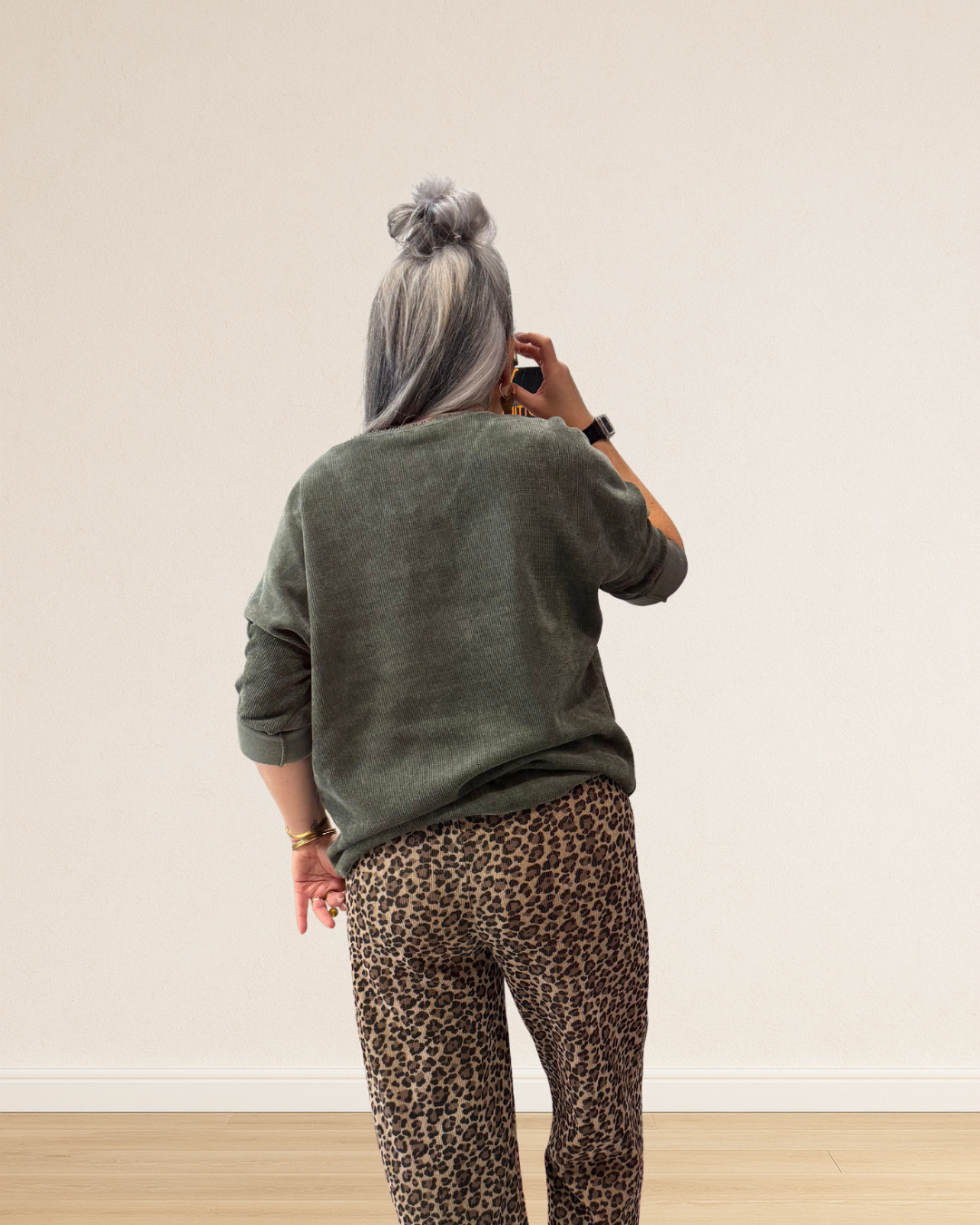 haut velours et léopard 