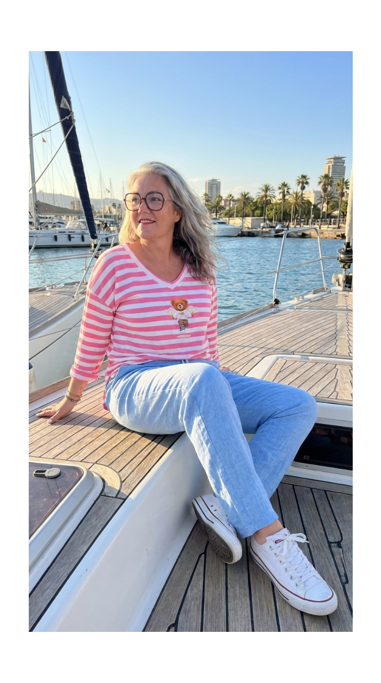 t shirt imprimé femme ours femme
marinière femme tendance
