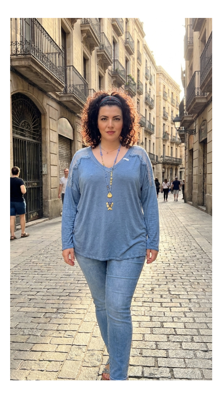 top dentelle femme curvy 