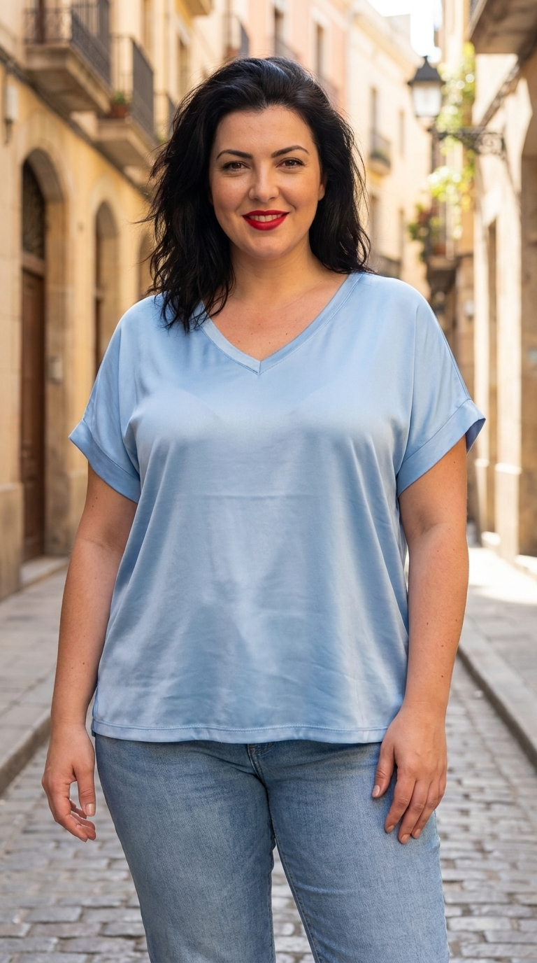 blouse femme ronde 