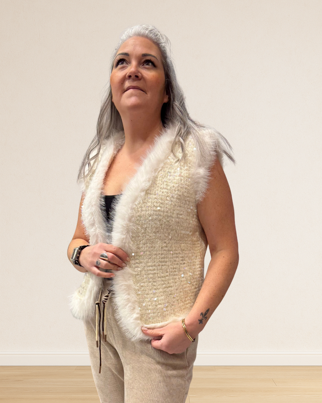 veste sequins femme chic pour les fêtes