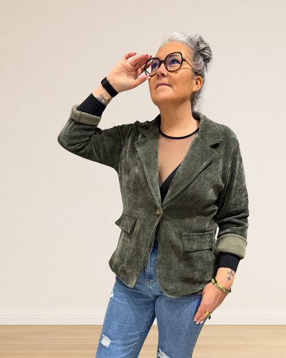 veste velours côtelé femme chic automne